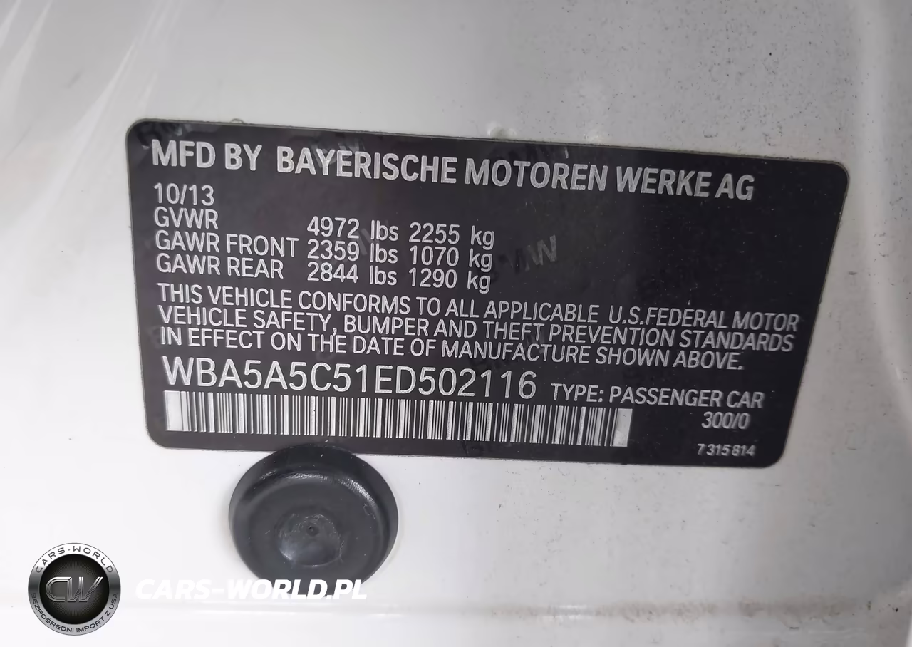 2014 BMW 528I VIN:WBA5A5C51ED502116 - 9