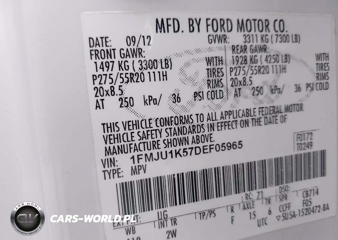 2013 Ford Expedition Limited VIN:1FMJU1K57DEF05965 - 9