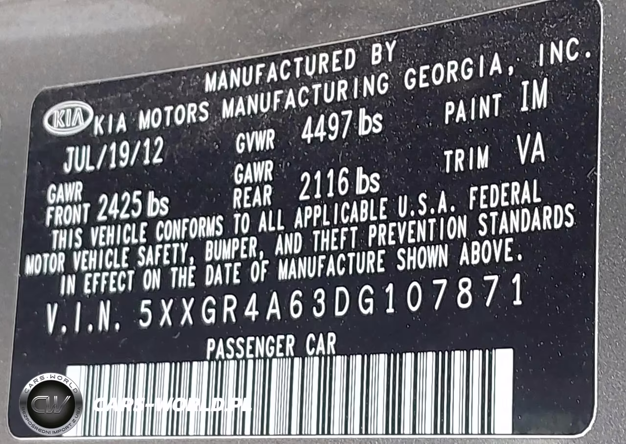2013 Kia Optima Sx VIN:5XXGR4A63DG107871 - 9