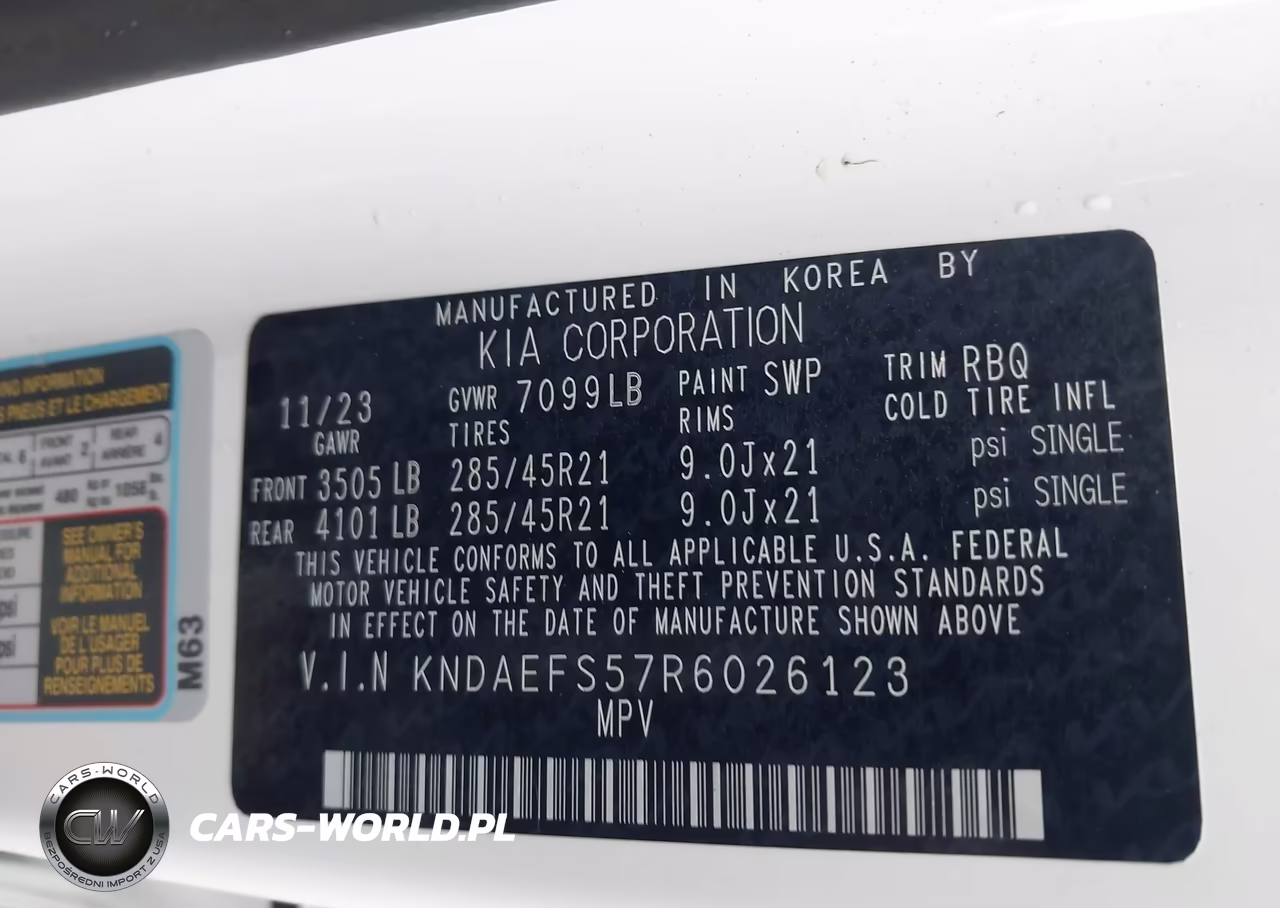 2024 Kia Ev9 Gt-Line VIN:KNDAEFS57R6026123 - 9