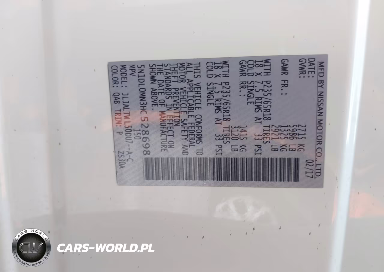 2017 Infiniti Qx60 VIN:5N1DL0MN3HC528698 - 9