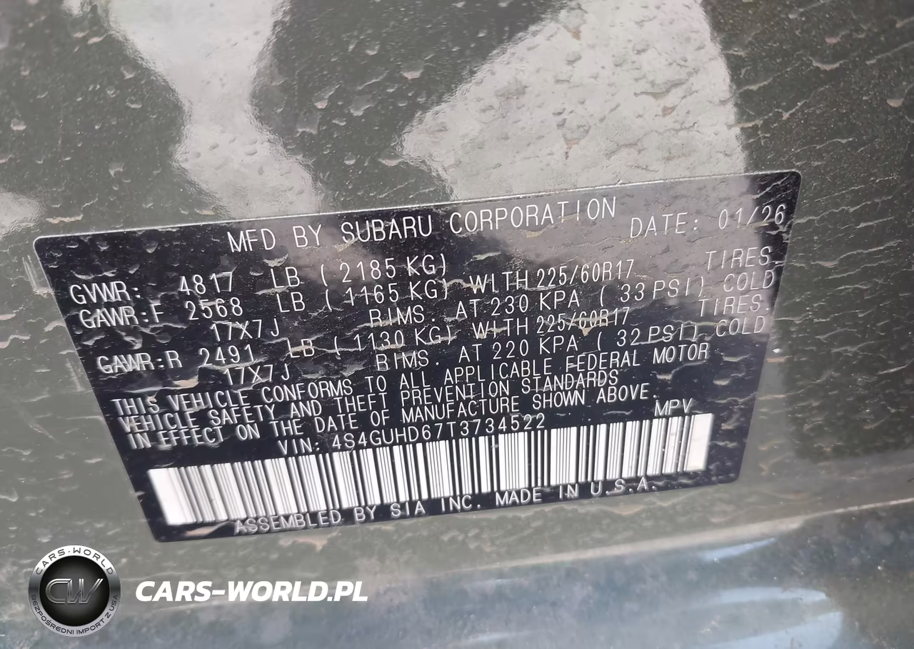 2026 Subaru Crosstrek Premium VIN:4S4GUHD67T3734522 - 9