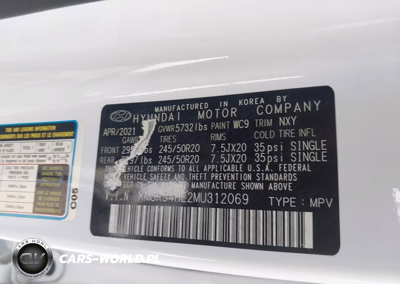 2021 Hyundai Palisade Limited VIN:KM8R54HE2MU312069 - 9