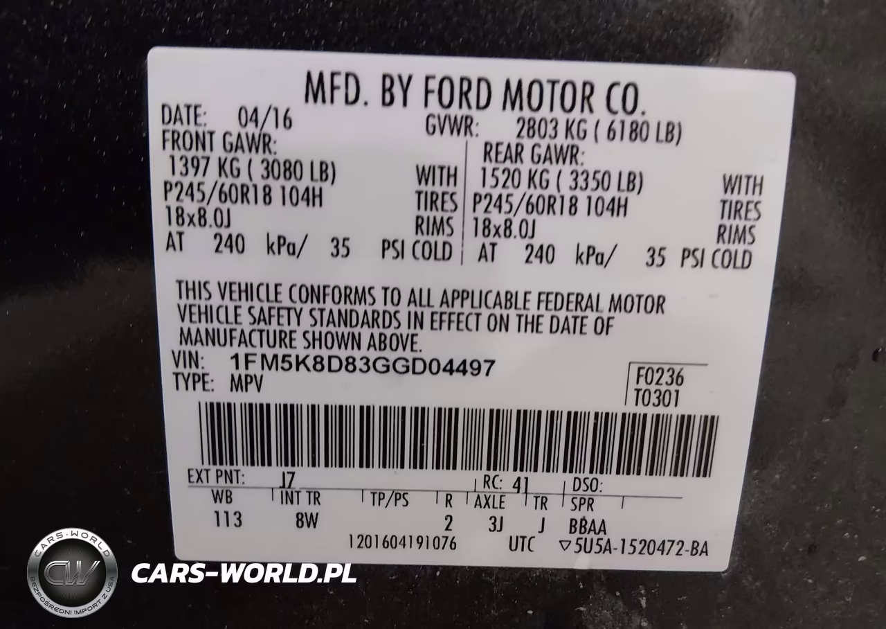 2016 Ford Explorer Xlt VIN:1FM5K8D83GGD04497 - 9