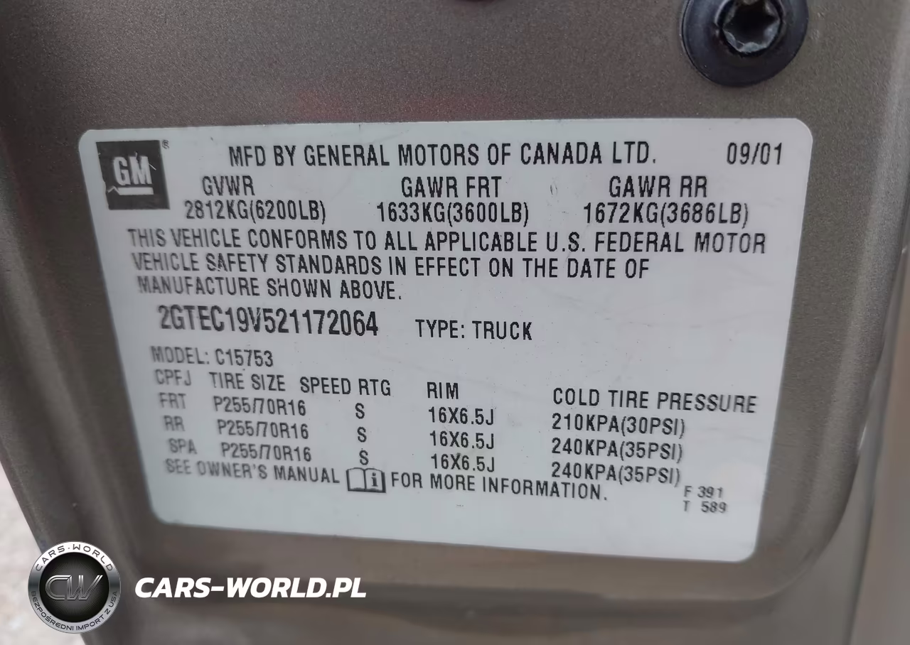 2002 GMC Sierra 1500 Sle VIN:2GTEC19V521172064 - 9