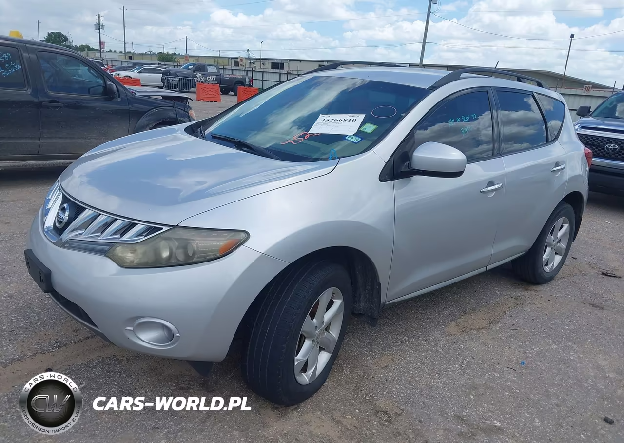 2009 Nissan Murano Sl VIN:JN8AZ18W79W114942 - 2