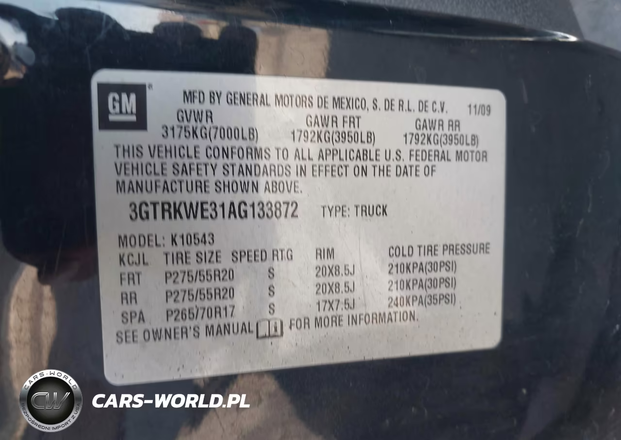 2010 GMC Sierra 1500 Slt VIN:3GTRKWE31AG133872 - 9