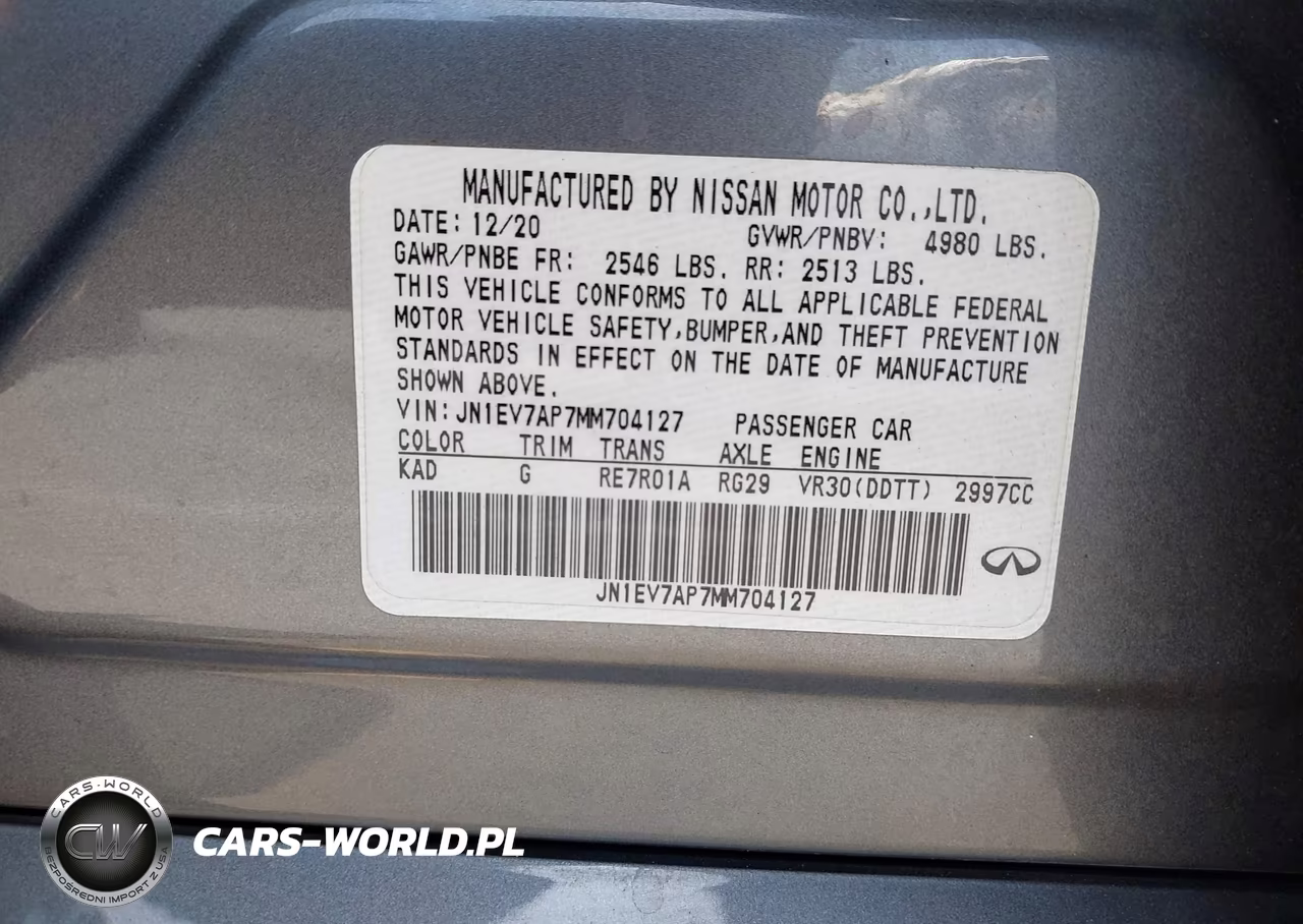 2021 Infiniti Q50 Pure VIN:JN1EV7AP7MM704127 - 9