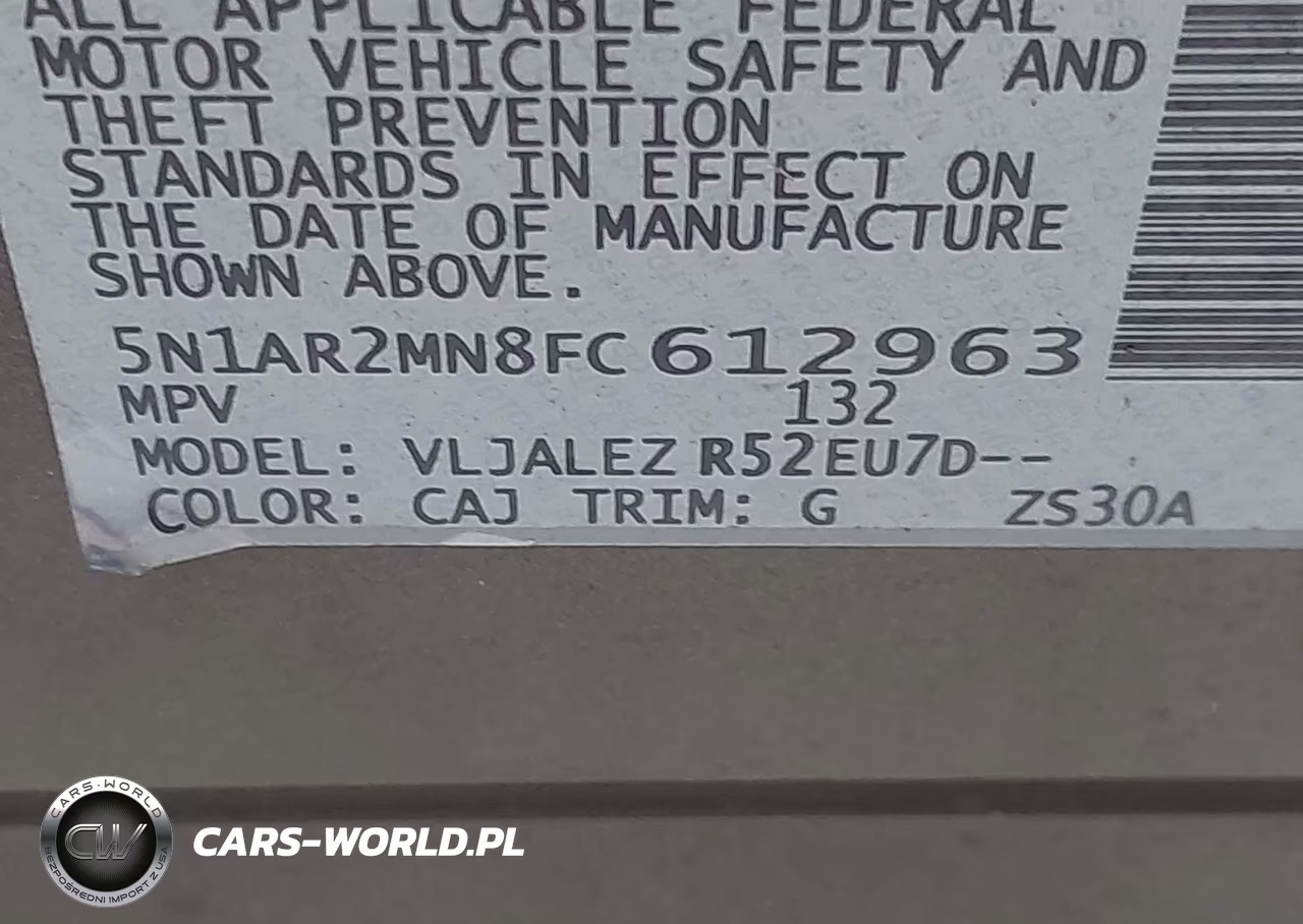 2015 Nissan Pathfinder Sv VIN:5N1AR2MN8FC612963 - 9