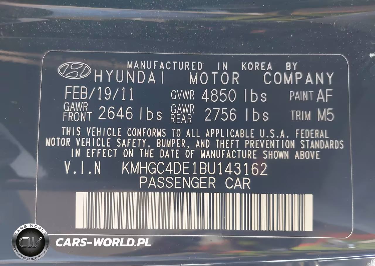 2011 Hyundai Genesis 3.8 VIN:KMHGC4DE1BU143162 - 9