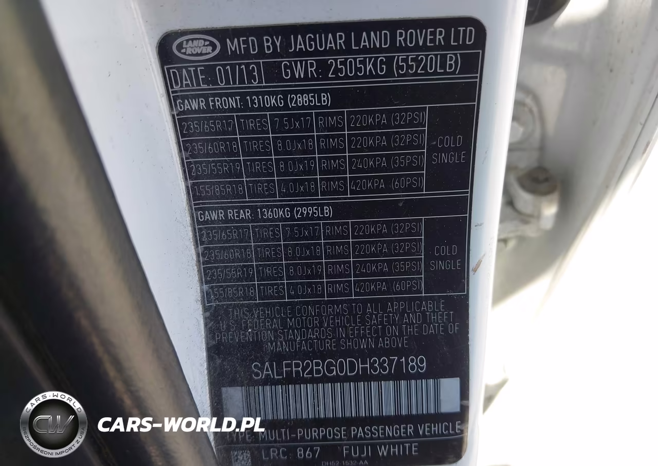 2013 Land Rover Lr2 VIN:SALFR2BG0DH337189 - 9