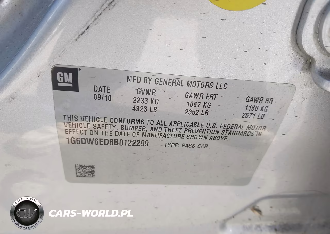 2011 Cadillac Sts Luxury VIN:1G6DW6ED8B0122299 - 9
