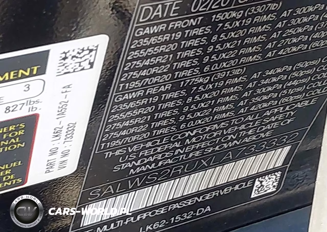 2020 Land Rover Range Rover Sport Hst Mhev VIN:SALWS2RUXLA733332 - 9