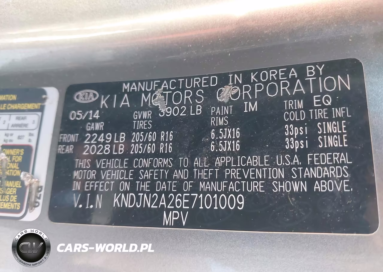 2014 Kia Soul VIN:KNDJN2A26E7101009 - 9