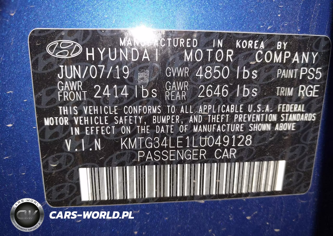 2020 Genesis G70 3.3T Rwd VIN:KMTG34LE1LU049128 - 9