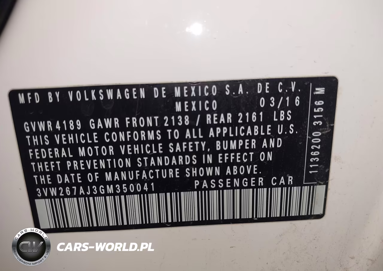2016 Volkswagen Jetta 1.4T S VIN:3VW267AJ3GM350041 - 9