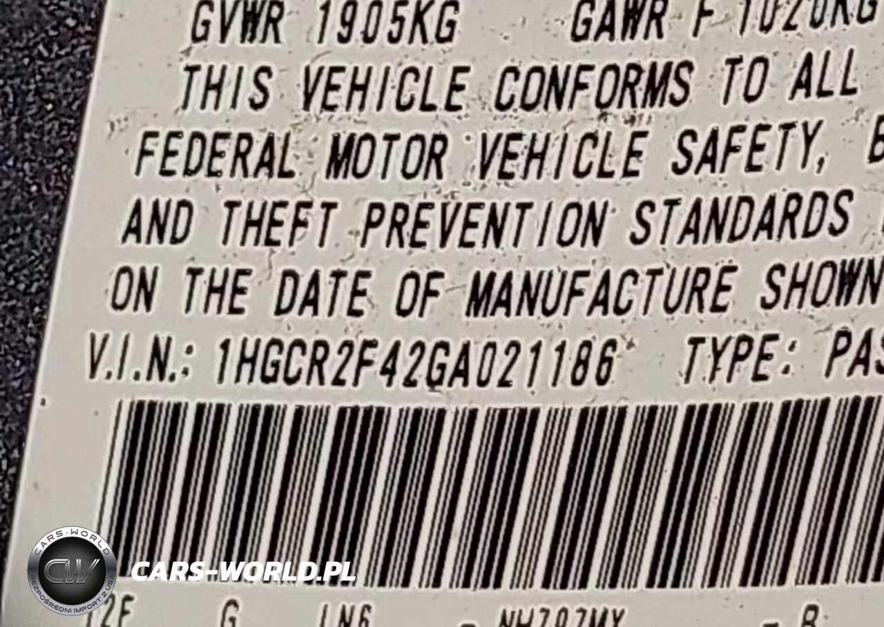 2016 Honda Accord Lx VIN:1HGCR2F42GA021186 - 9