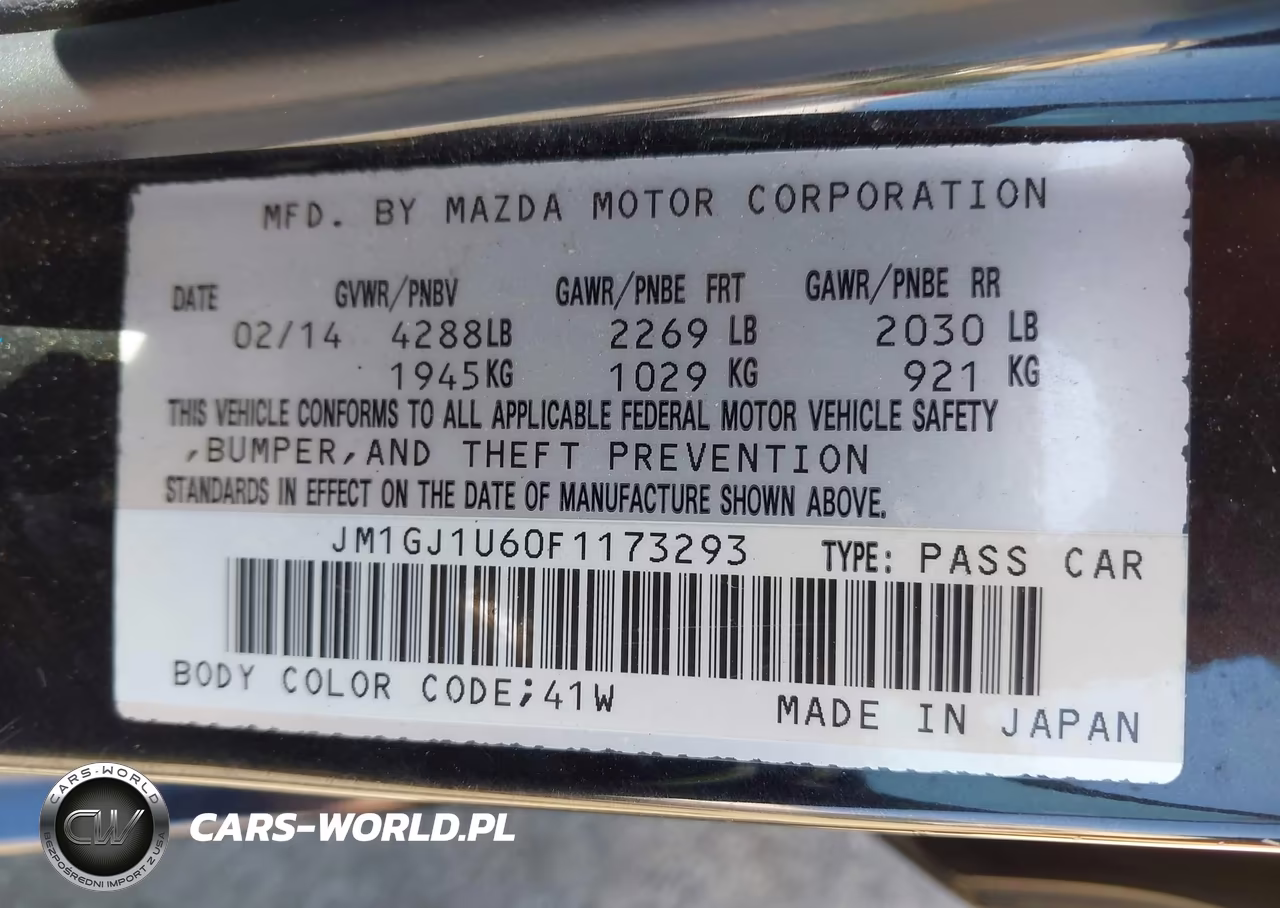 2015 Mazda Mazda6 I Sport VIN:JM1GJ1U60F1173293 - 9