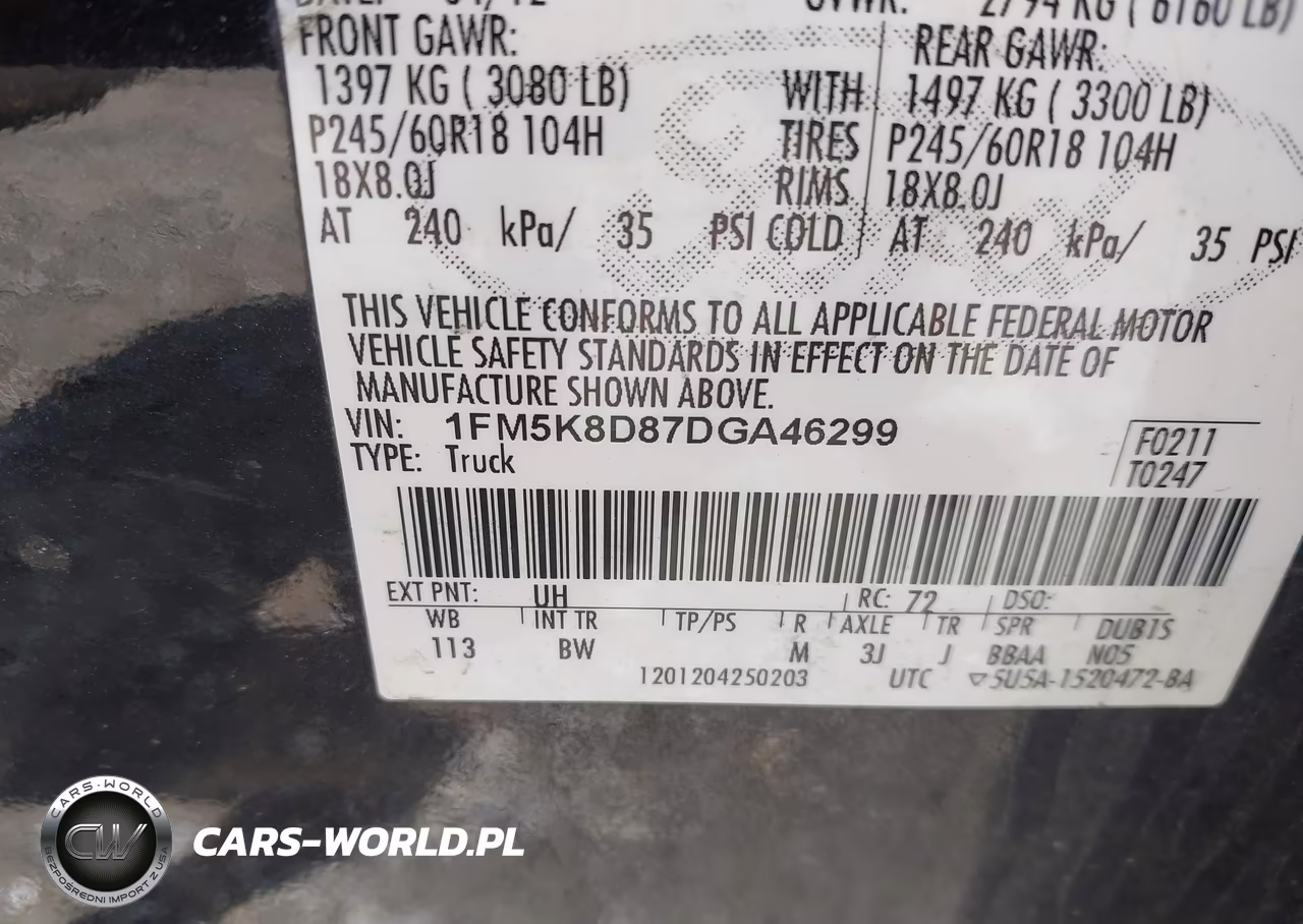 2013 Ford Explorer Xlt VIN:1FM5K8D87DGA46299 - 9