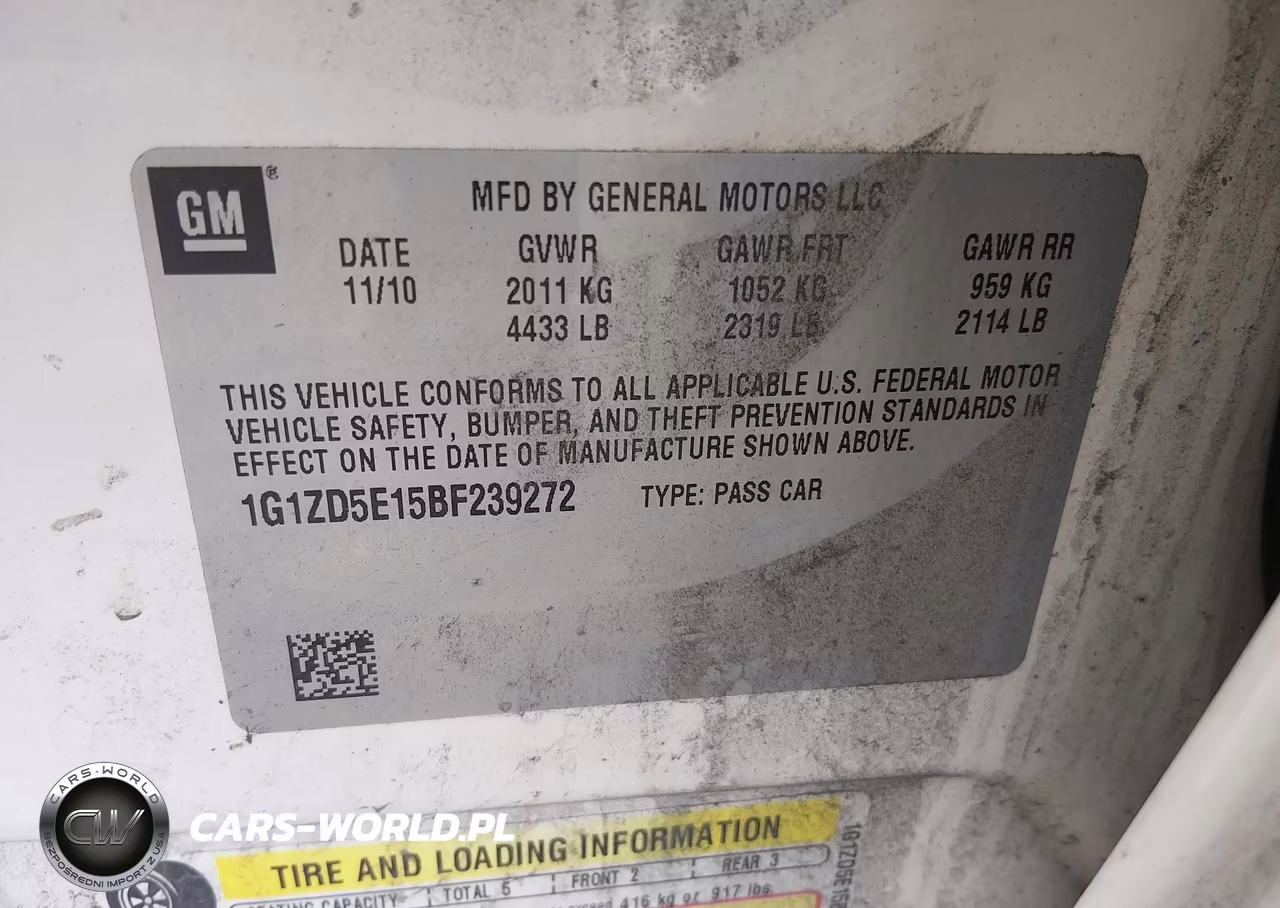 2011 Chevrolet Malibu 2Lt VIN:1G1ZD5E15BF239272 - 9