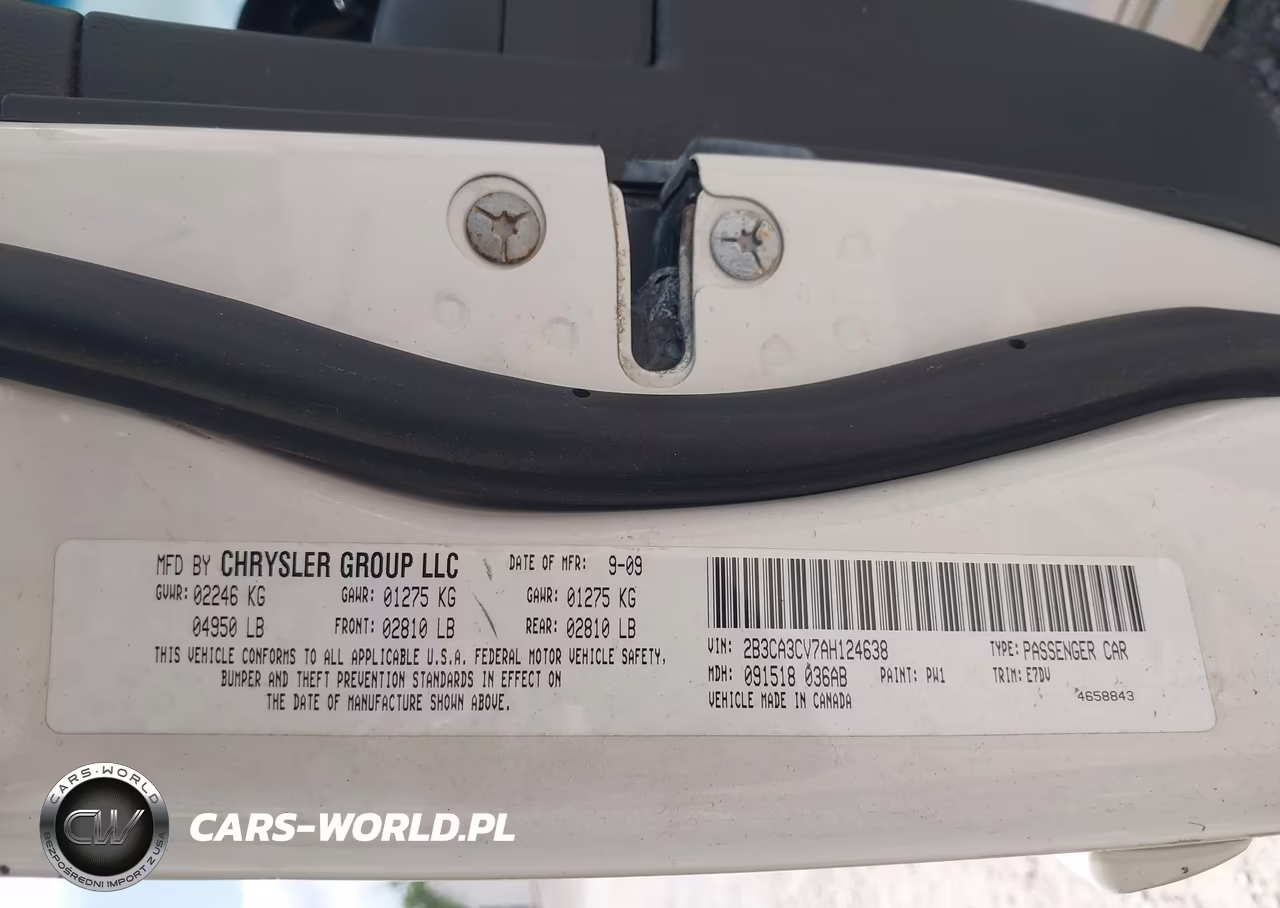 2010 Dodge Charger Sxt VIN:2B3CA3CV7AH124638 - 9