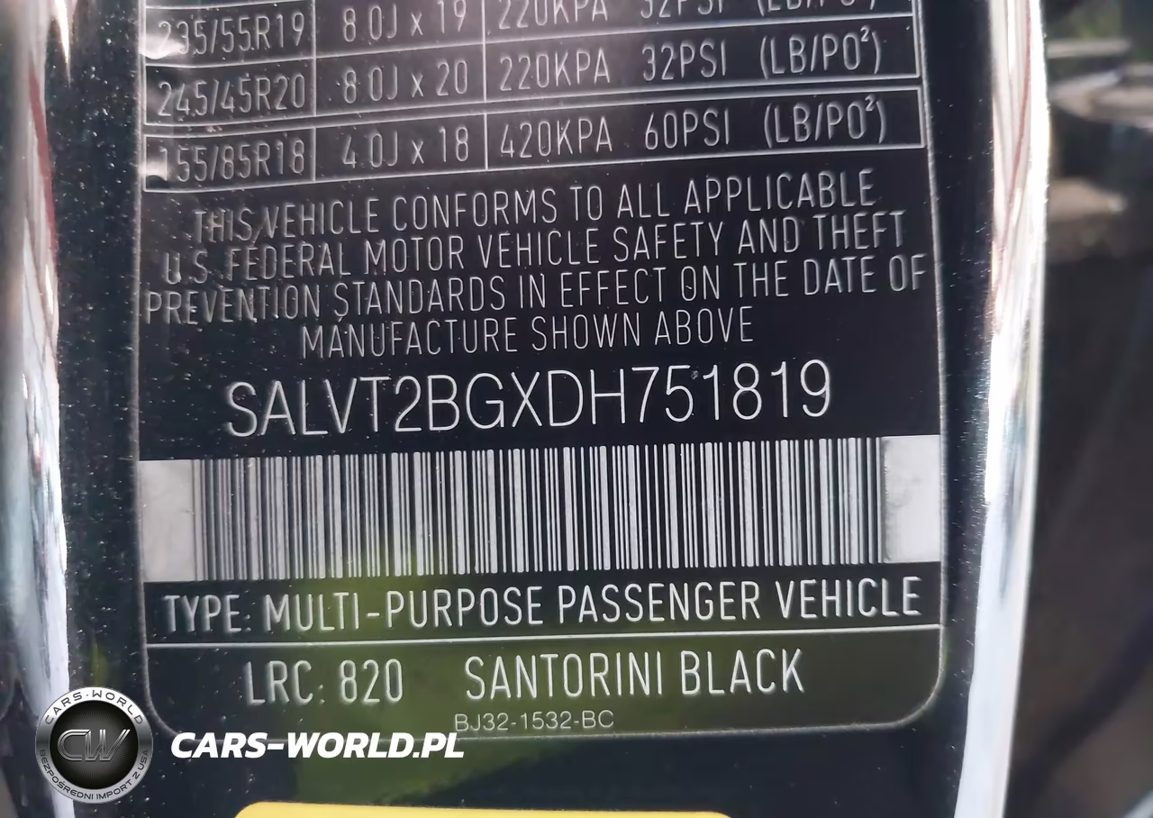 2013 Land Rover Range Rover Evoque Pure VIN:SALVT2BGXDH751819 - 9