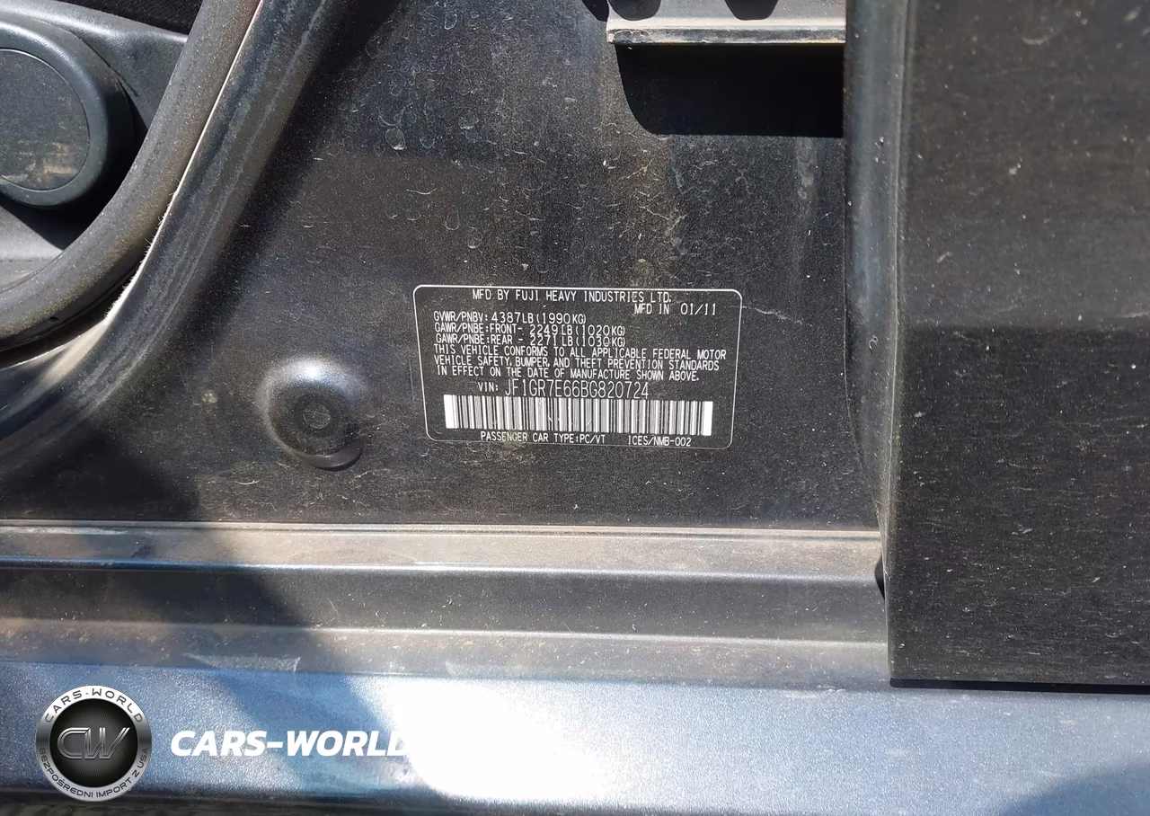 2011 Subaru Impreza Wrx Premium VIN:JF1GR7E66BG820724 - 9