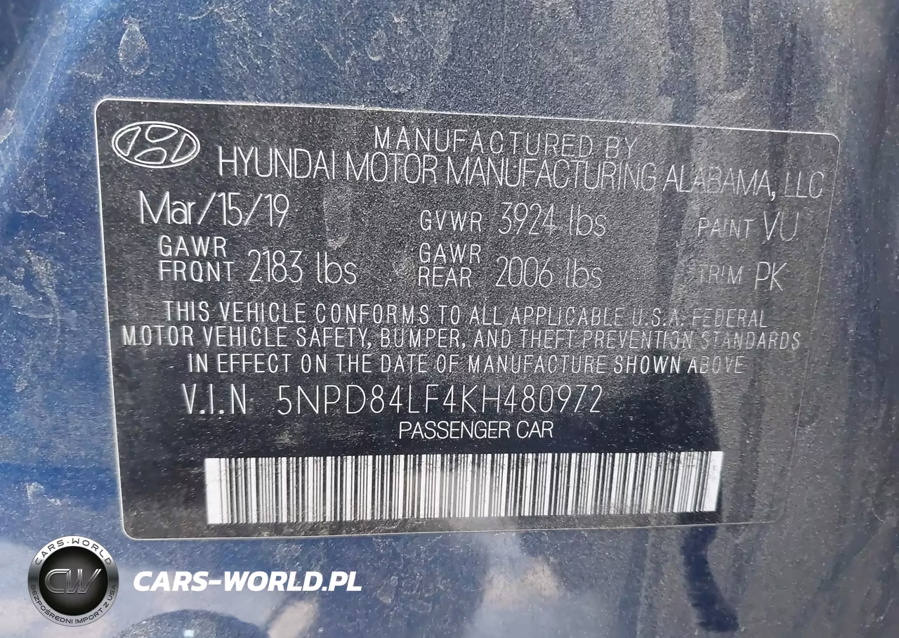 2019 Hyundai Elantra Value Edition VIN:5NPD84LF4KH480972 - 9