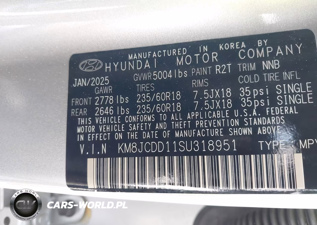 2025 Hyundai Tucson Hybrid Sel Convenience VIN:KM8JCDD11SU318951 - 9