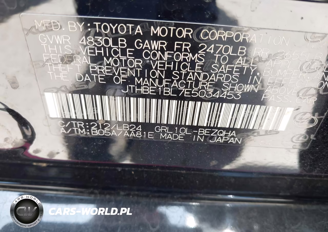 2014 Lexus Gs 350 VIN:JTHBE1BL7E5034453 - 9