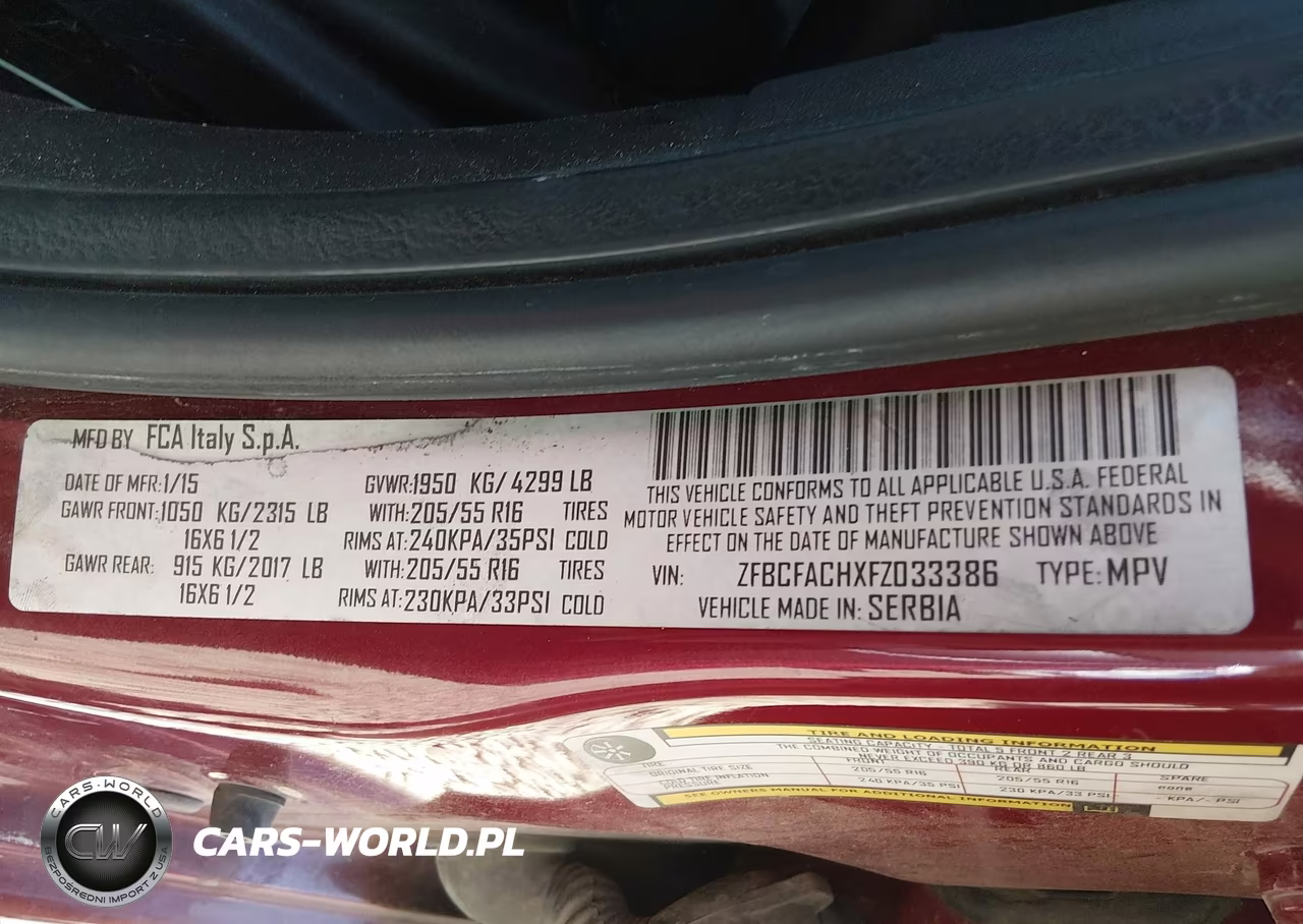 2015 Fiat 500L Lounge VIN:ZFBCFACHXFZ033386 - 9