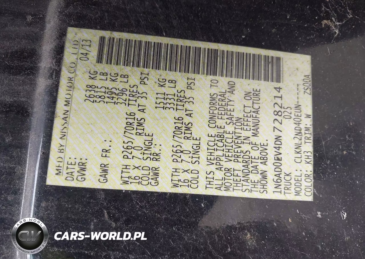 2013 Nissan Frontier Sv VIN:1N6AD0EV4DN728214 - 9