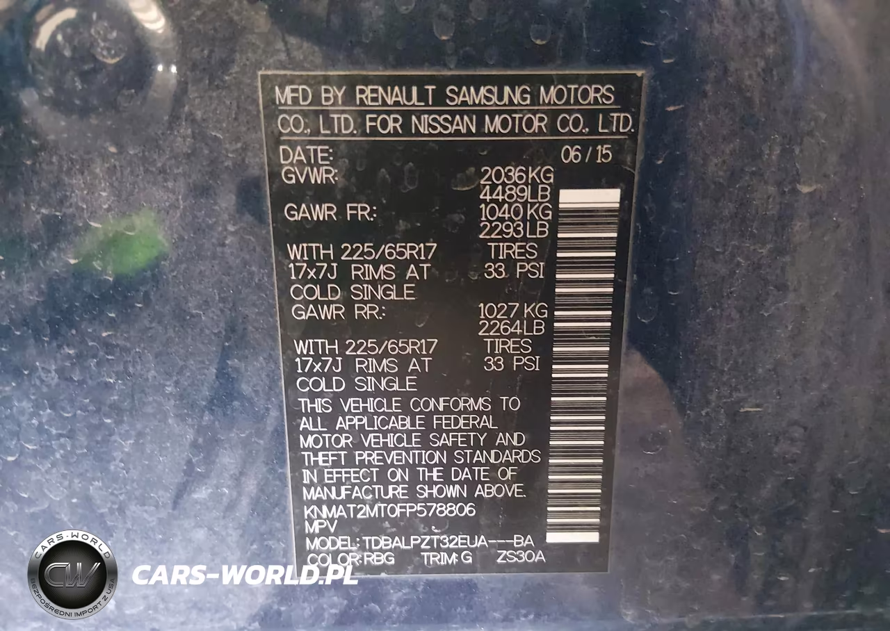 2015 Nissan Rogue S VIN:KNMAT2MT0FP578806 - 9