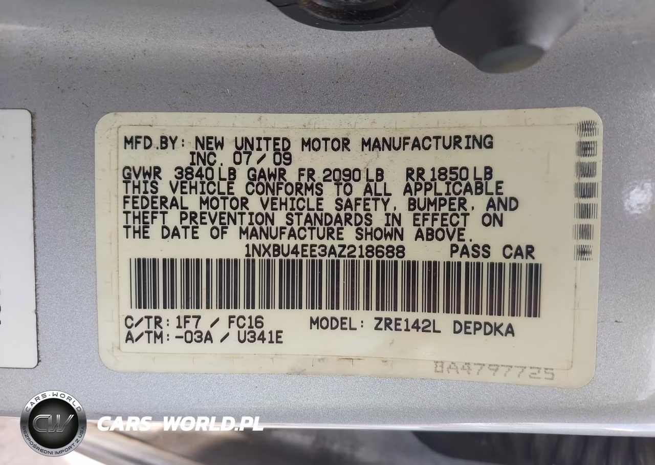 2010 Toyota Corolla Le VIN:1NXBU4EE3AZ218688 - 9