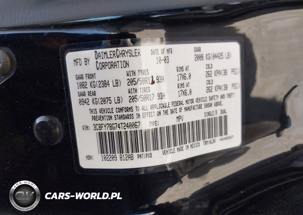 2004 Chrysler Pt Cruiser Gt VIN:3C8FY78G74T240067 - 9