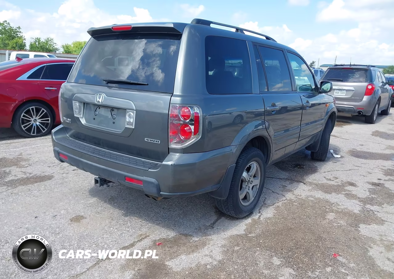 2007 Honda Pilot Ex VIN:2HKYF18457H502417 - 4