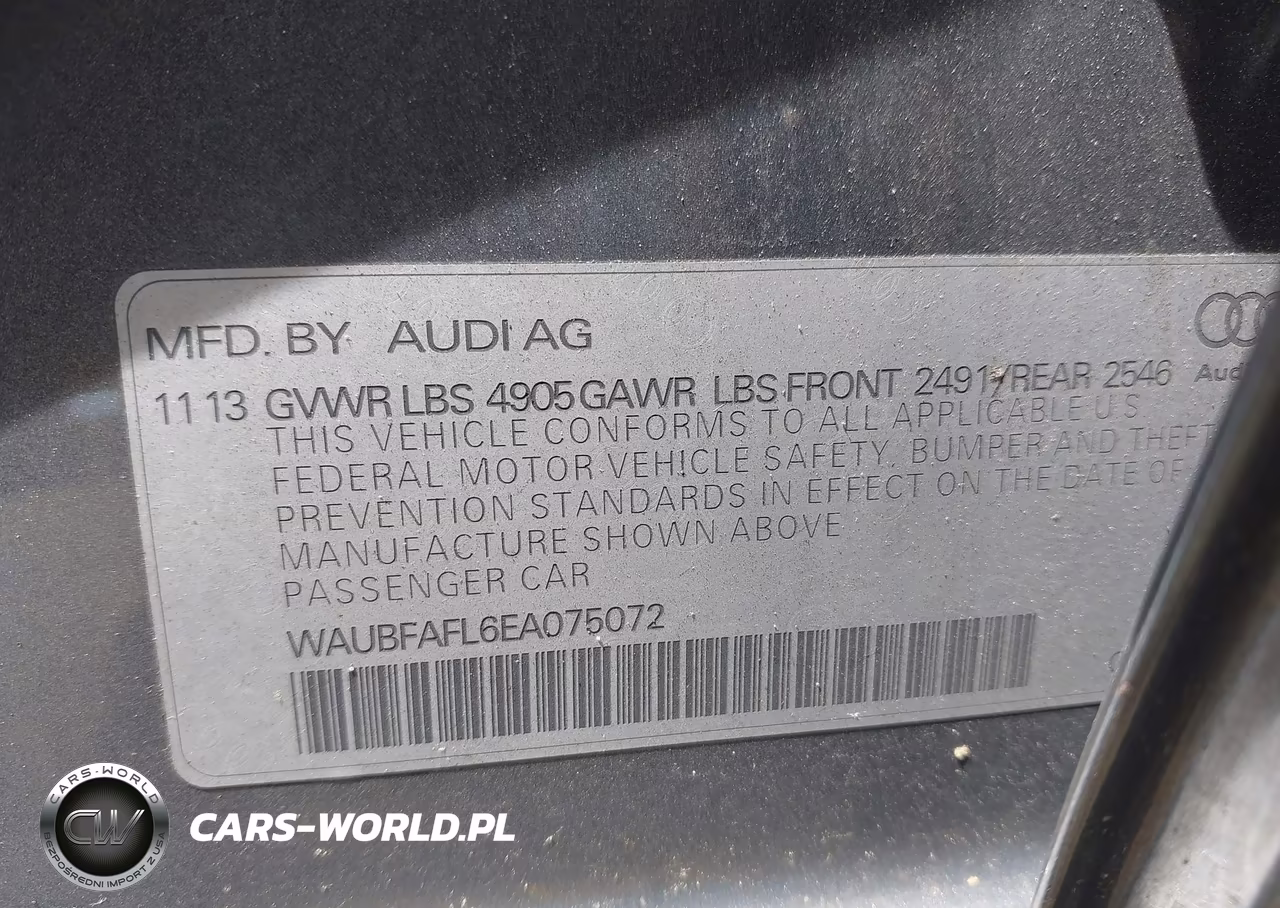 2014 Audi A4 2.0T Premium VIN:WAUBFAFL6EA075072 - 9