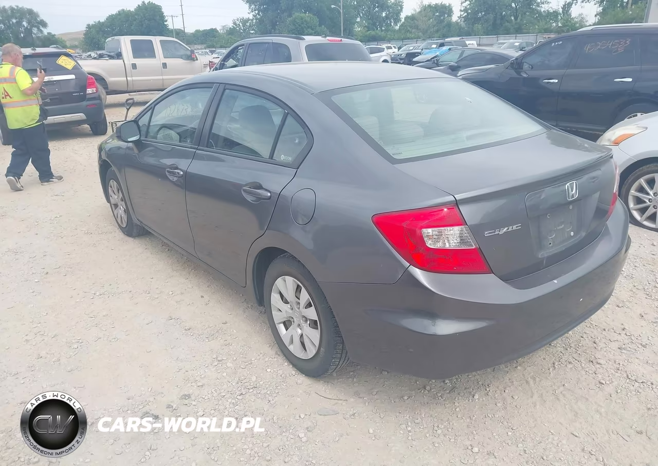 2012 Honda Civic Lx VIN:19XFB2F53CE387402 - 3