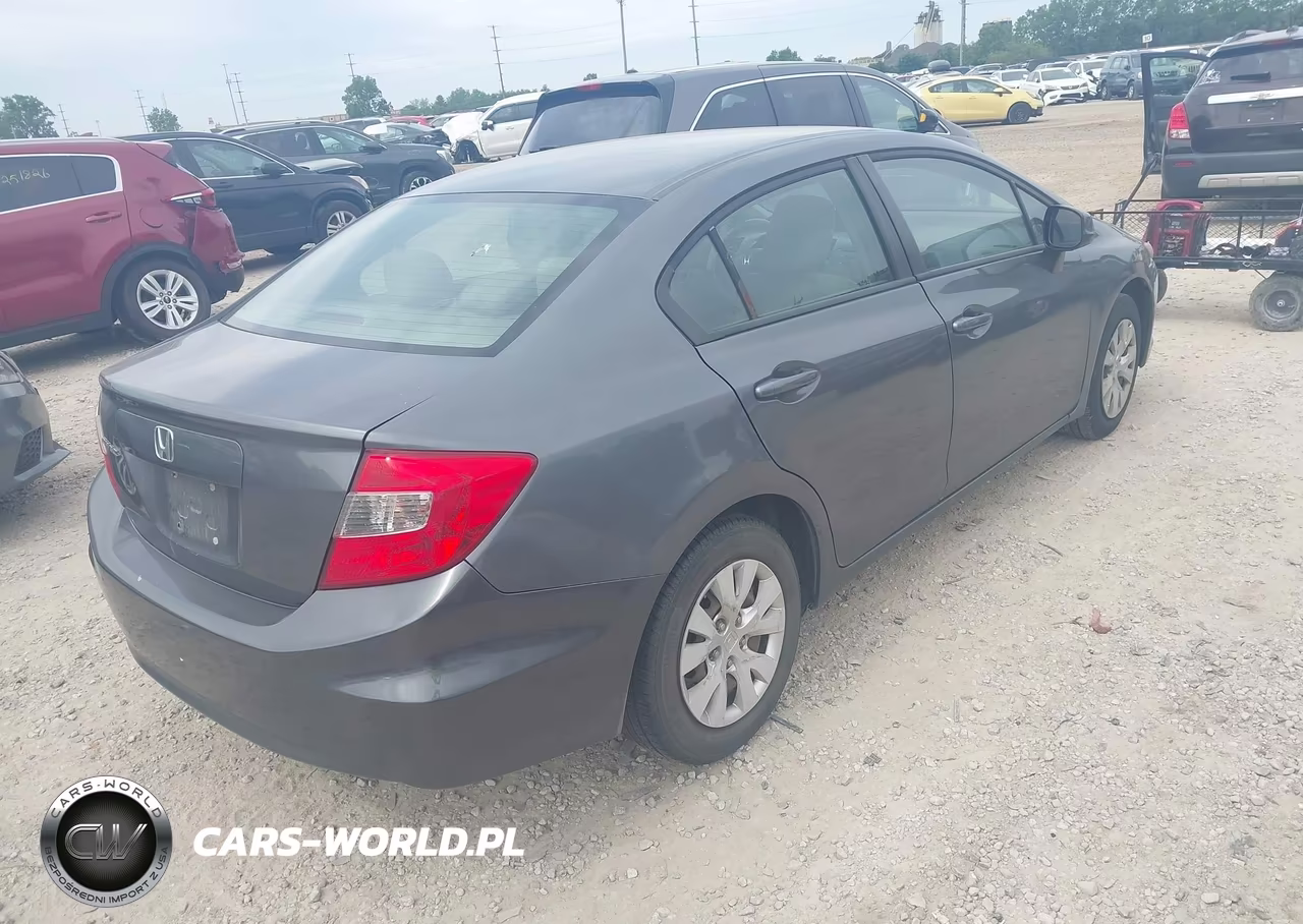2012 Honda Civic Lx VIN:19XFB2F53CE387402 - 4
