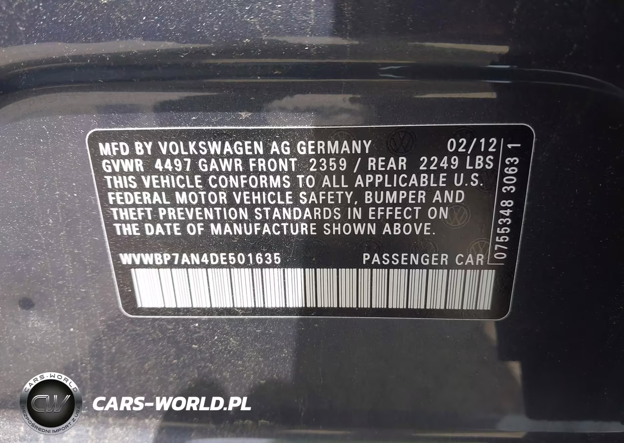 2013 Volkswagen Cc 2.0T Sport Plus VIN:WVWBP7AN4DE501635 - 9