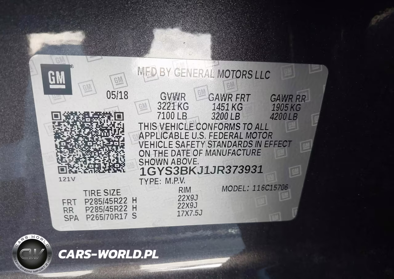 2018 Cadillac Escalade Luxury VIN:1GYS3BKJ1JR373931 - 9