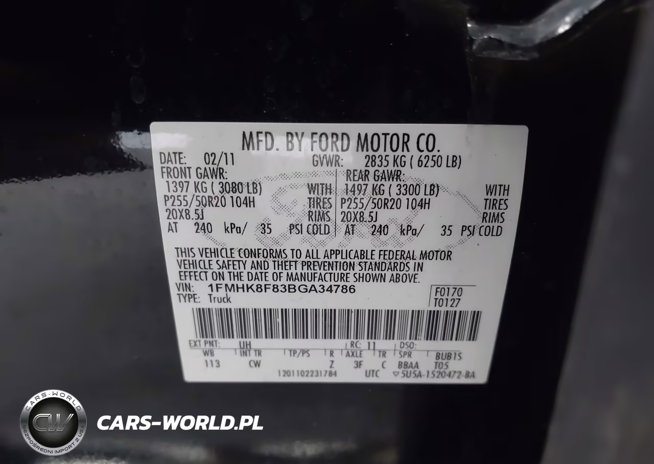 2011 Ford Explorer Limited VIN:1FMHK8F83BGA34786 - 9
