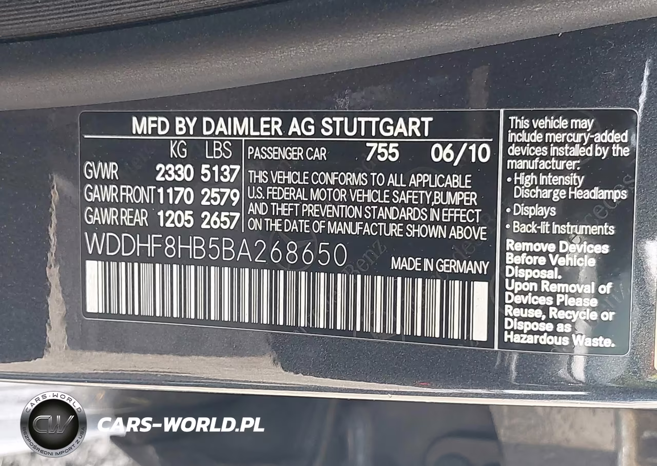 2011 Mercedes-Benz E 350 4Matic VIN:WDDHF8HB5BA268650 - 9