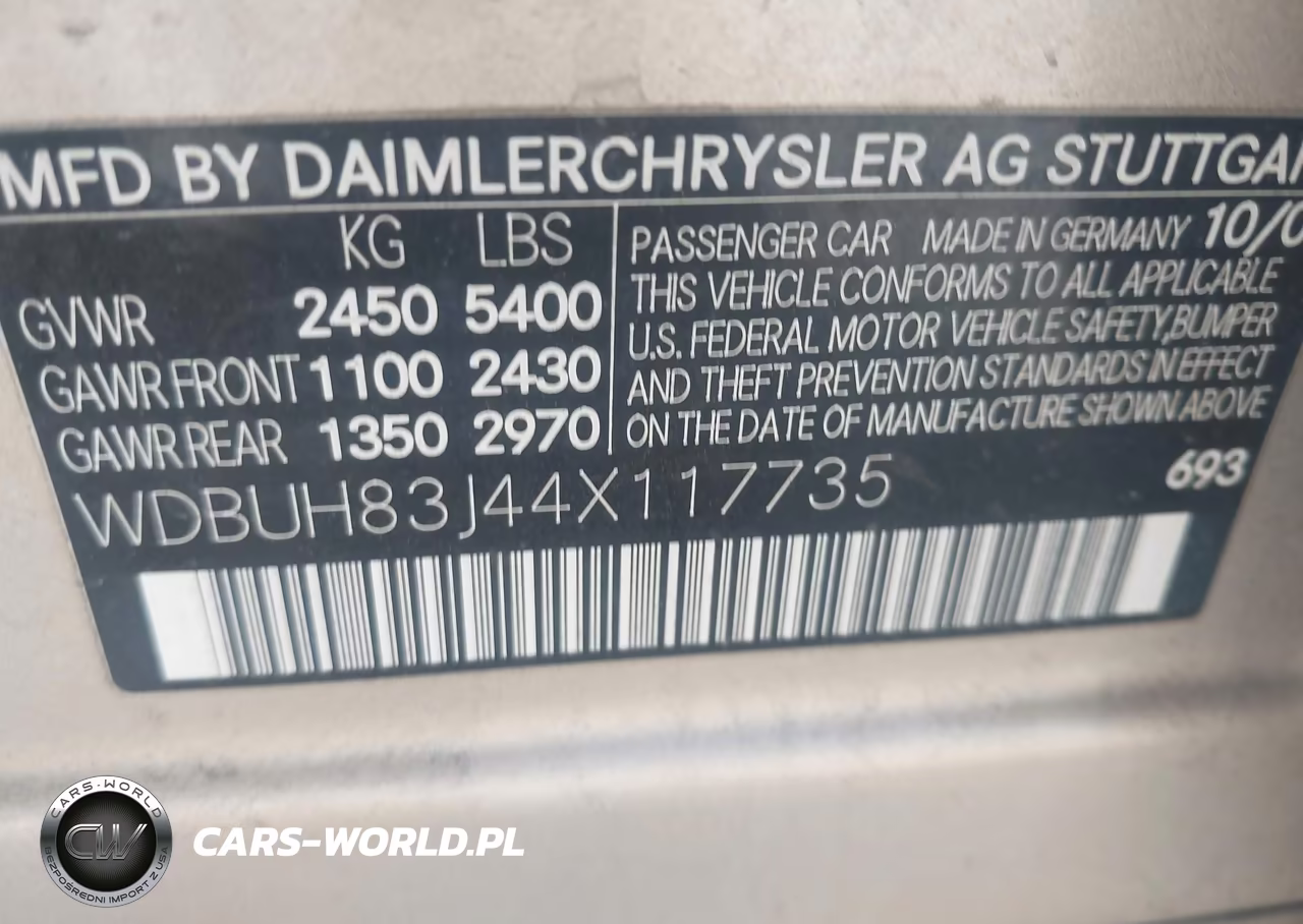 2004 Mercedes-Benz E 500 4Matic VIN:WDBUH83J44X117735 - 9
