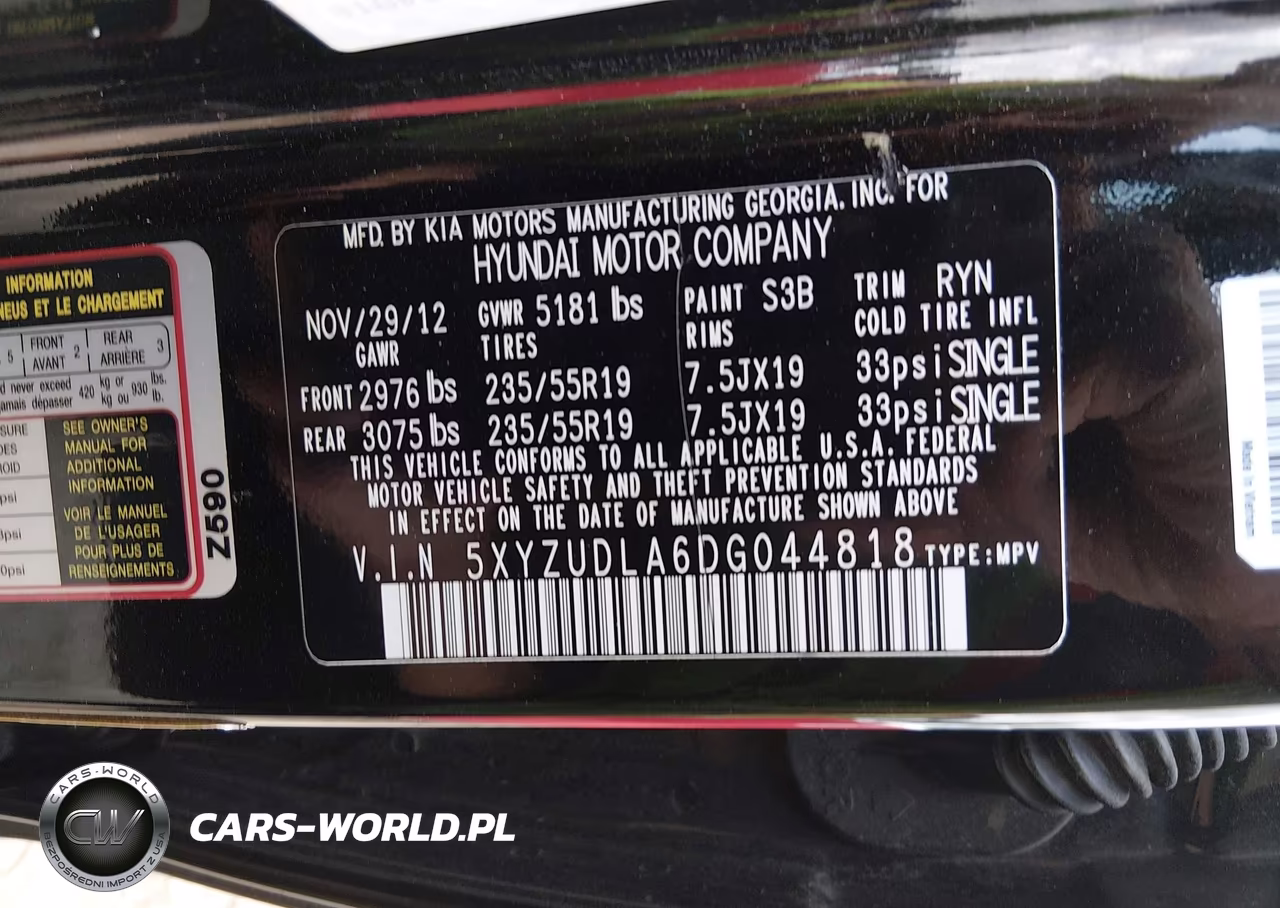 2013 Hyundai Santa Fe Sport 2.0T VIN:5XYZUDLA6DG044818 - 9