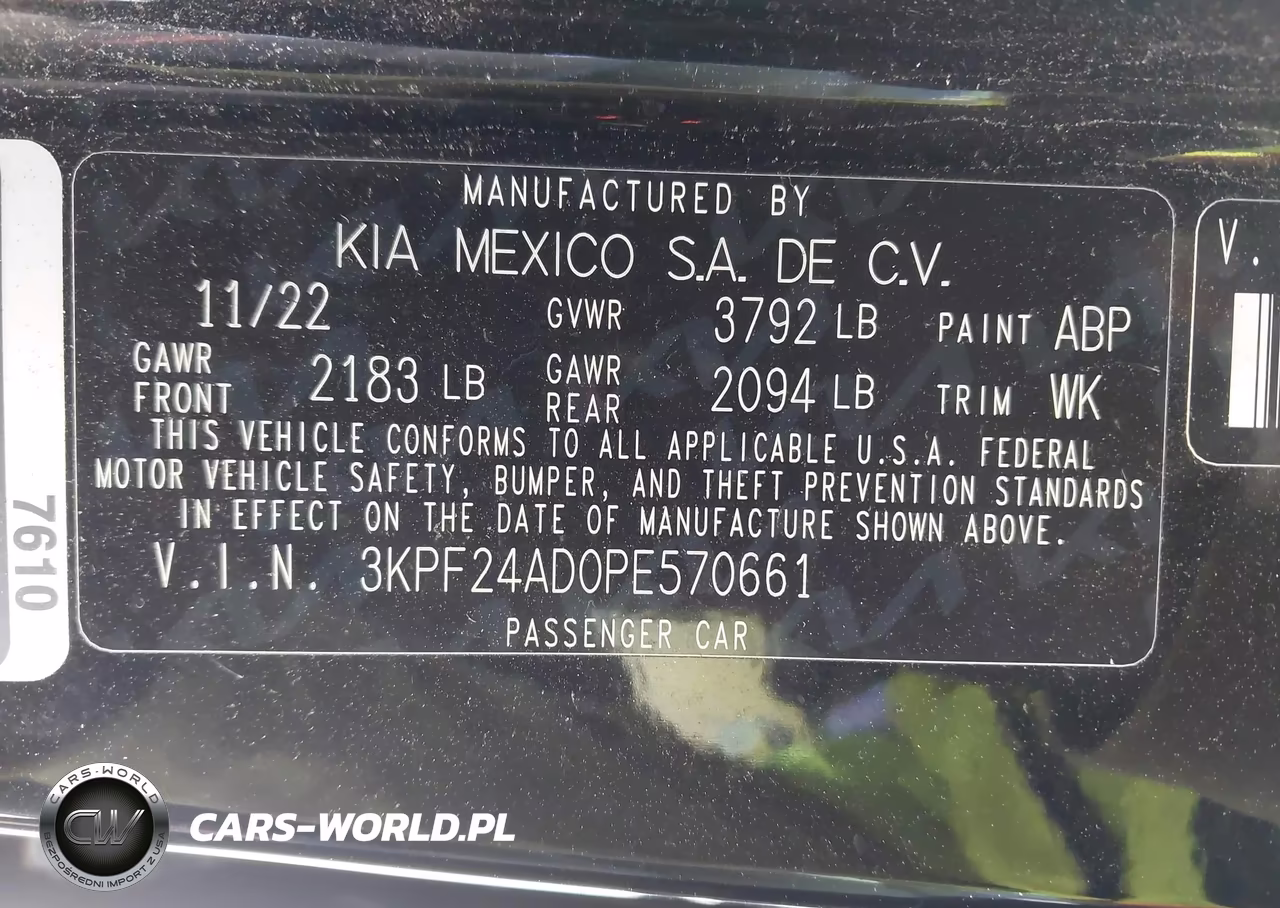 2023 Kia Forte Lxs VIN:3KPF24AD0PE570661 - 9