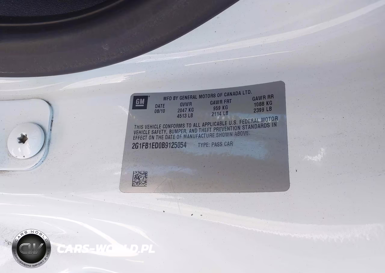 2011 Chevrolet Camaro 1Lt VIN:2G1FB1ED0B9125054 - 9