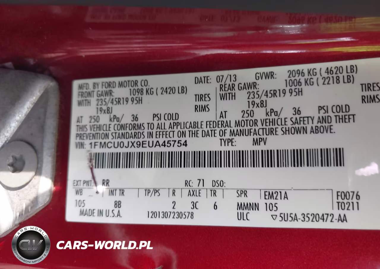 2014 Ford Escape Titanium VIN:1FMCU0JX9EUA45754 - 9