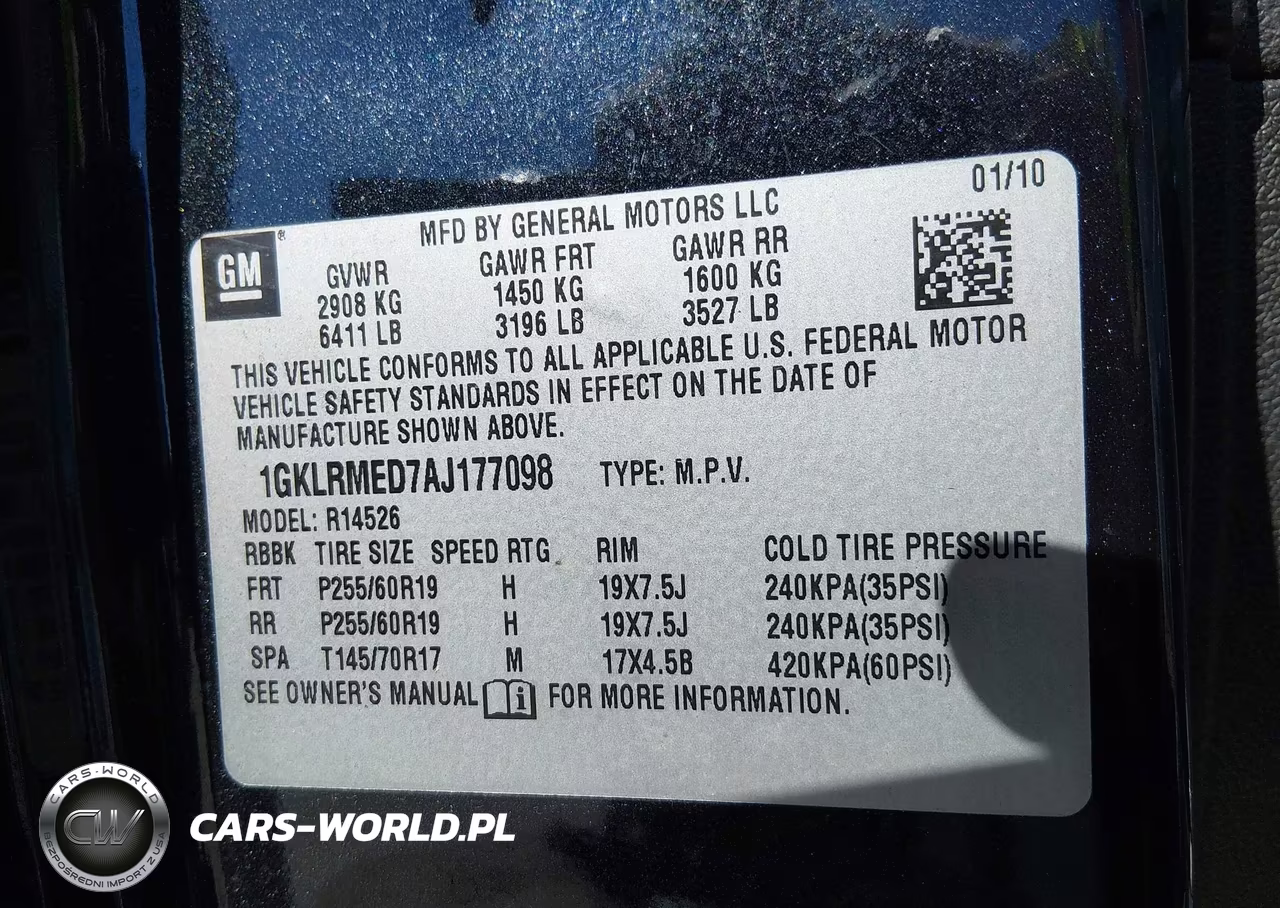 2010 GMC Acadia Slt-1 VIN:1GKLRMED7AJ177098 - 9