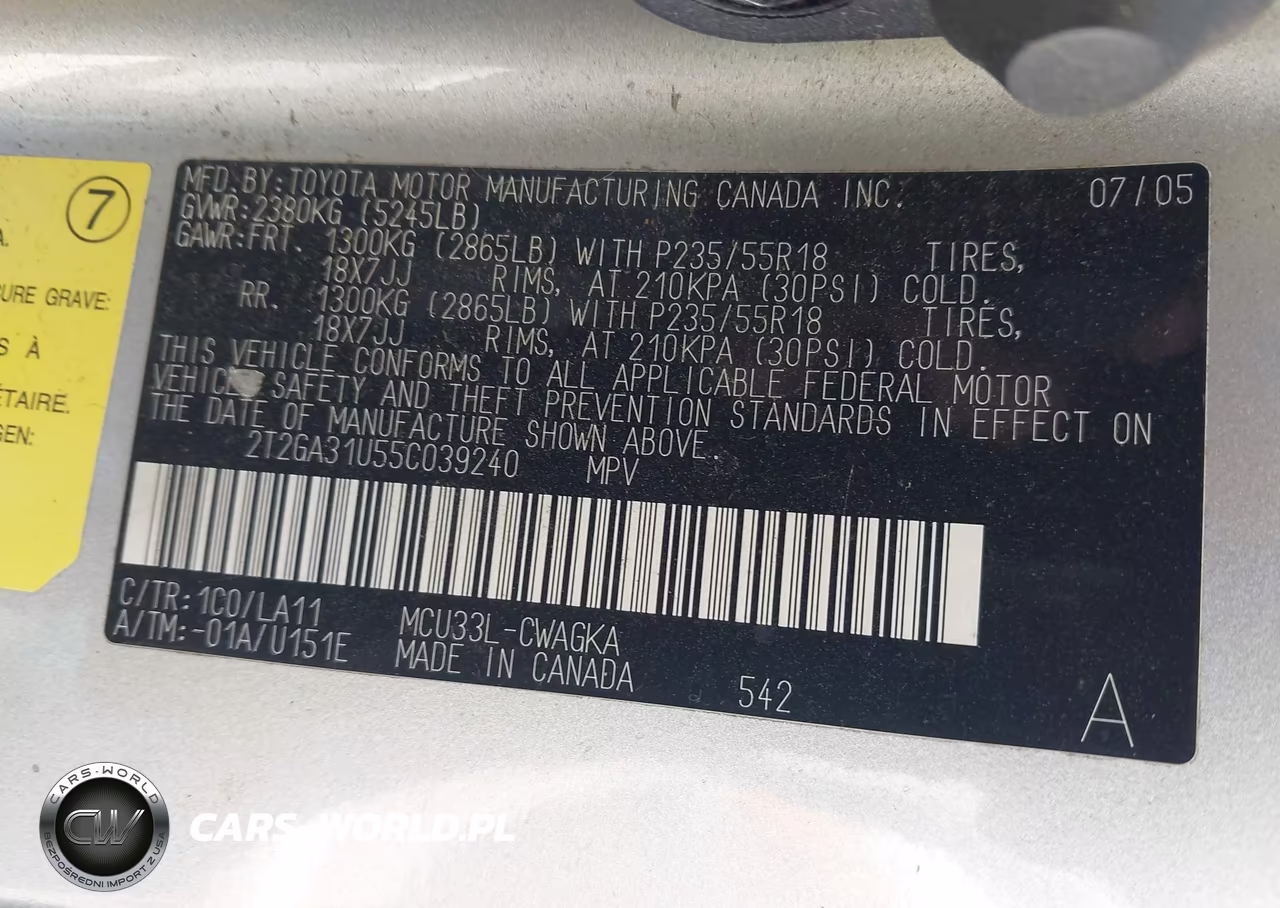 2005 Lexus Rx 330 VIN:2T2GA31U55C039240 - 9